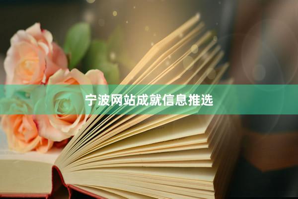 宁波网站成就信息推选